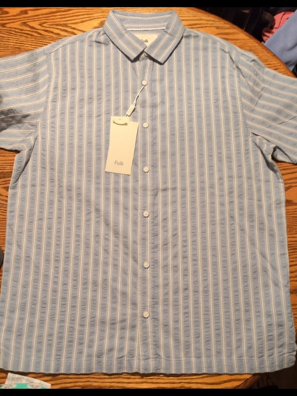 Folk button down guys shirt